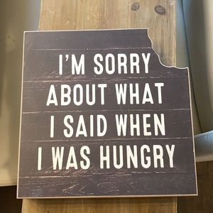 Hungry quote frame